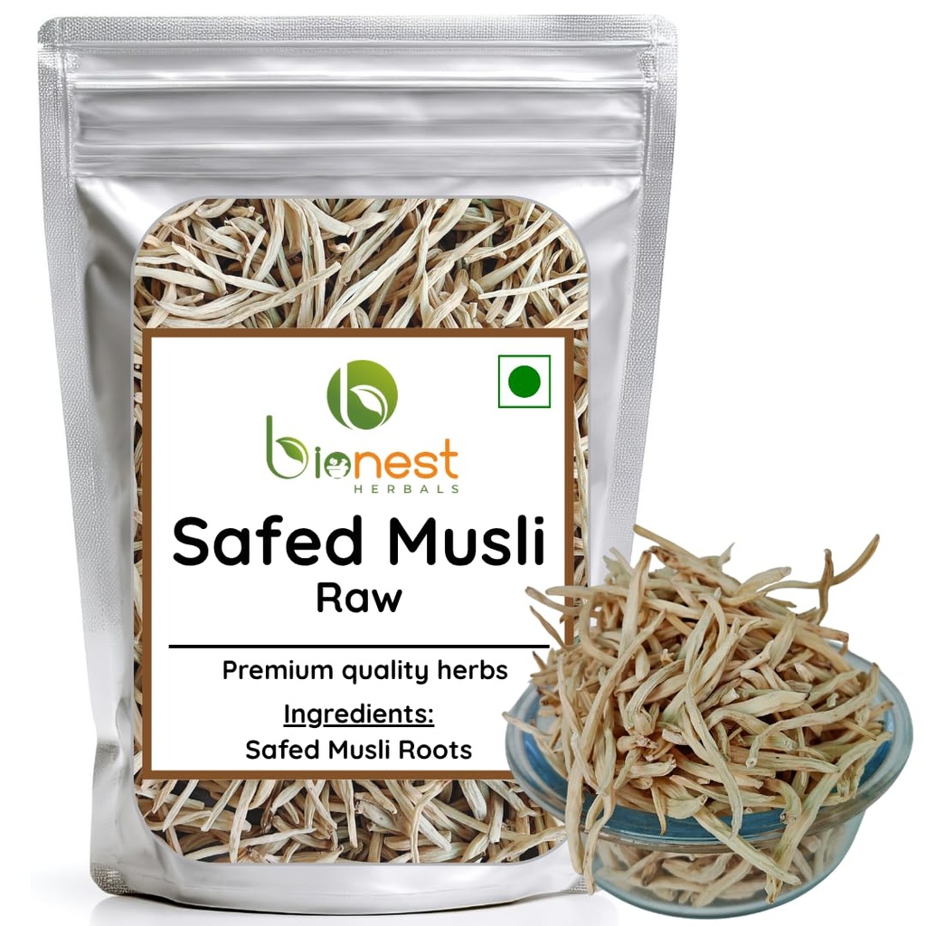 Safed Musli (Raw)- 875 g- Shvet/White Musli | Raw Herb