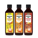 Jeena Sikho Swaranfalam Amrit Sea Buckthorn Pulp/Juice Combo | Mango, Orange & Apple Flavours | With Ashwagandha | Herbal Beverage | 500 ml Each