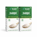 Isabgol Psyllium Husk 50g (Pack of 2) | 100% Natural Fiber Supplement | Supports Digestion & Constipation Relief | Gut Health Powder | Daily Use