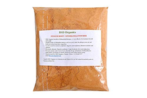 BSD Organics Clear Throat FINGER ROOT/Kulanjan/Sanna Dumparashtrakamu/SITHIRATHAI POWDER - 2 Kilogram