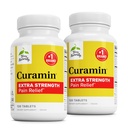 Terry Naturally Curamin Extra Strength - Curcumin & Boswellia for Healthy Circulation Support - Turmeric Supplement to Aid Joints, Muscle Health & Endorphin Production - 120 Tablets (Pack of 2)