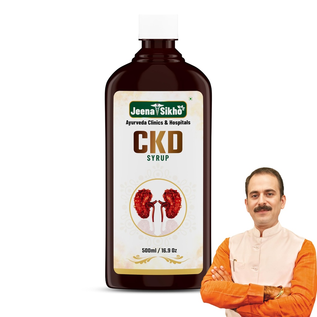 Jeena Sikho CKD/Kidney Care Syrup | Herbal Tonic For Kidney Care | Shatavari, Giloy, And Shudh Shilajeet | Ayurvedic Kidney Tonic For Wellness, 500ml
