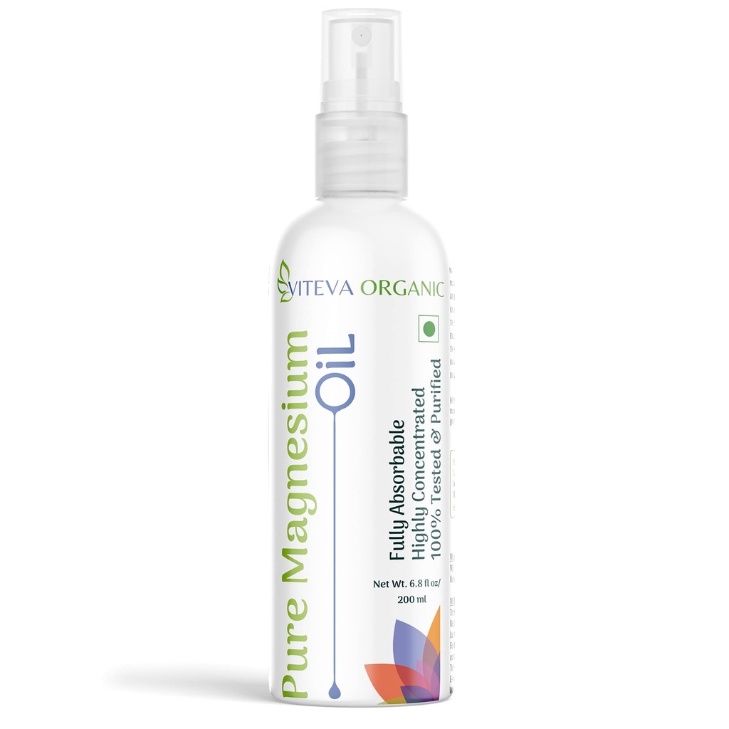 Magnesium Oil Spray - 200ml 100% Pure Zechstein Source Natural Topical magnesiu spray | Magnesium Oil for feet, Sleep Support, Pain Relief & Muscle Recovery