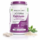 HealthyHey Nutrition BoneMax Calcium, D3, K2 & Mg | 100% Vegetarian | Calcium, Vitamin D3 & K2-MK7 and Magnesium - Benefits Bone Health & Joint Support (120 Capsules)