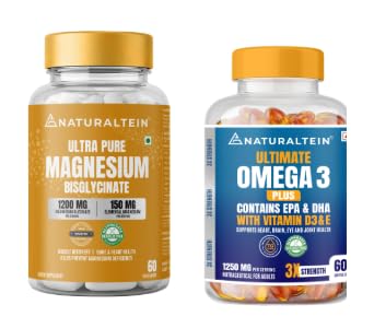 Naturaltein Magnesium & Omega-3 Wellness Duo | Muscle & Heart Support