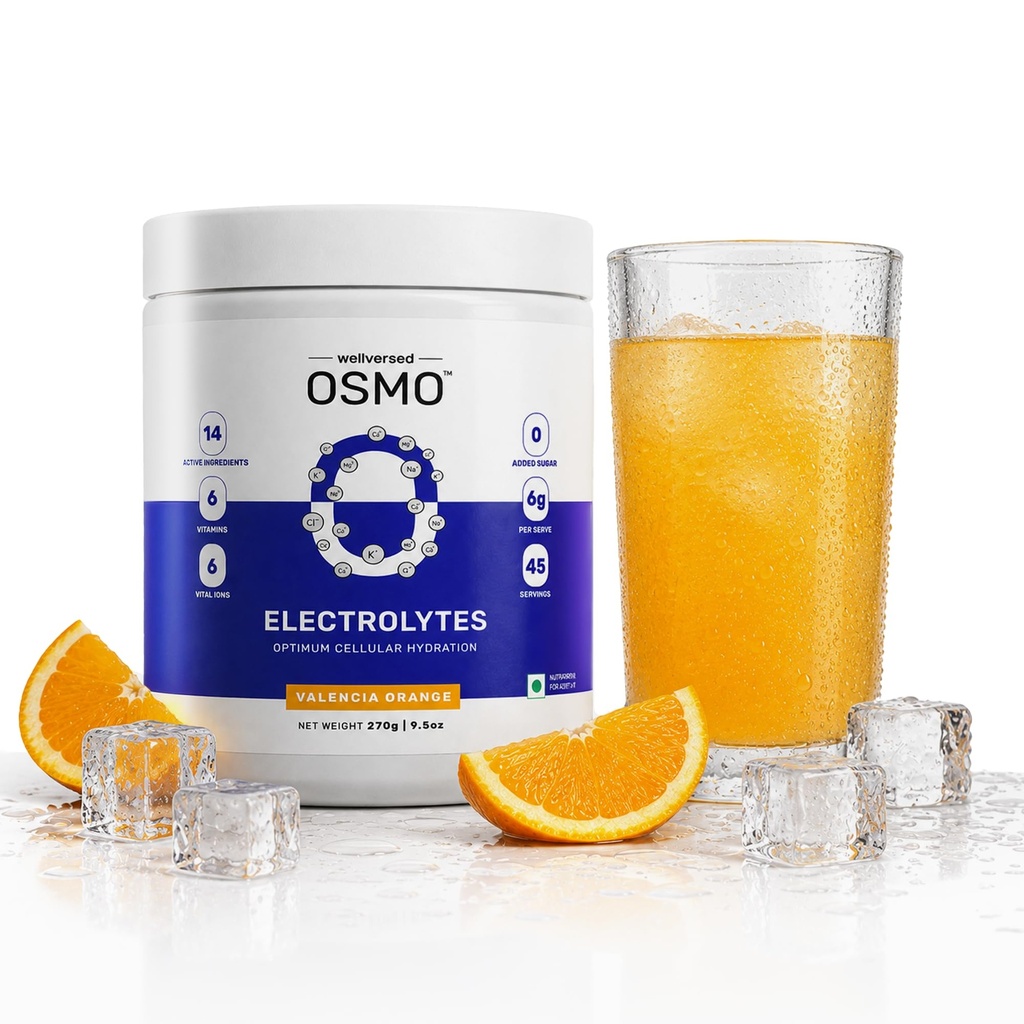 OSMO - Electrolyte Powder | Valencia Orange (270g, 45 Servings) | Zero Sugar