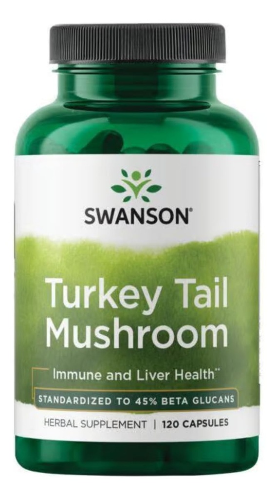 Swanson Herbs Turkey Tail Mushroom 500Mg 120 Capsules