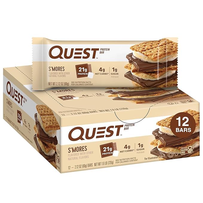 Quest Nutrition Quest Bar Protein – 12 Bars x 60 g S Mores