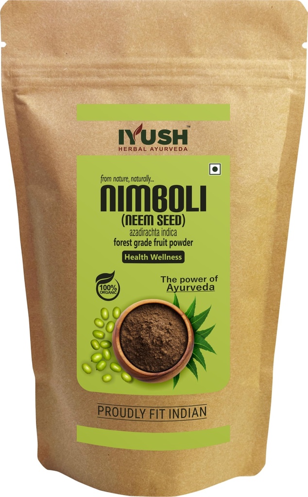 IYUSH Herbal Ayurveda Neem Seed Powder – 400gm | Nimboli Beej Powder | Nimboli Seed Powder |