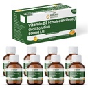 Vlado's Himalayan Organics Vitamin D3 60000 IU Shots | Cholecalciferol Vitamin D3 60000 IU Supplement I Sugar Free I Oral Solution I Vitamin D 60K for Men & Women – 5ml Each bottle - Orange Flavour - (Pack of 8)