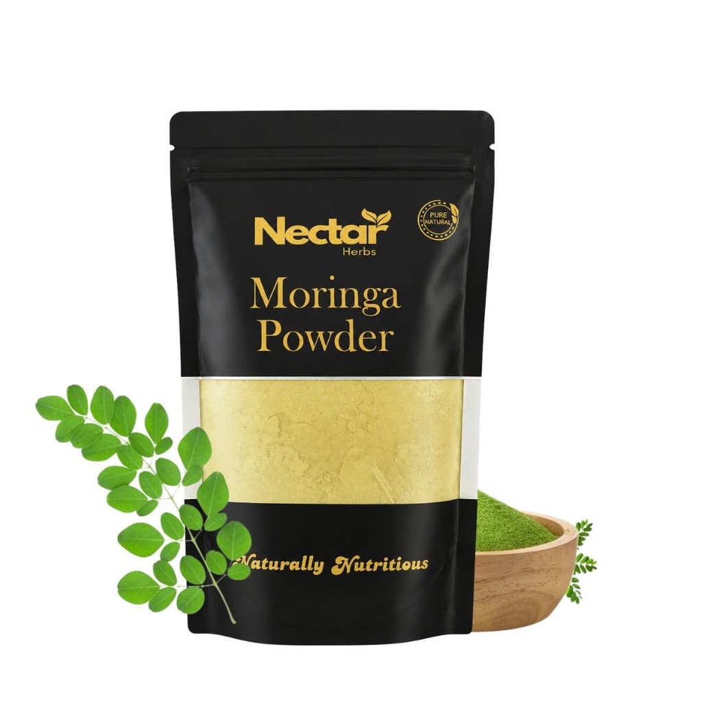 Moringa Powder Organic | Pure Herbal Superfood | Rich in Vitamins, Iron & Antioxidants