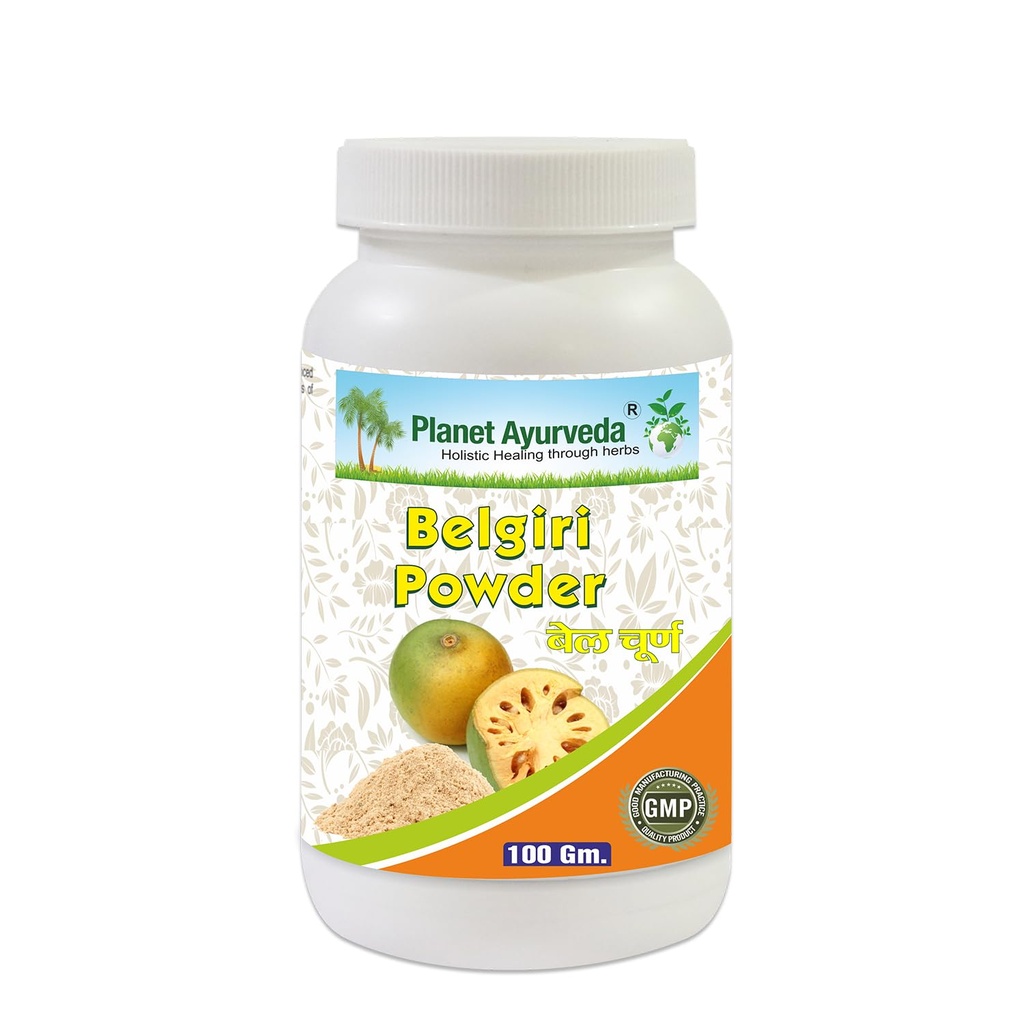 Planet Ayurveda Belgiri Powder - Bealgiri - Bael Phal Dry - Aegle Marmelos - Wood Apple -100 gm