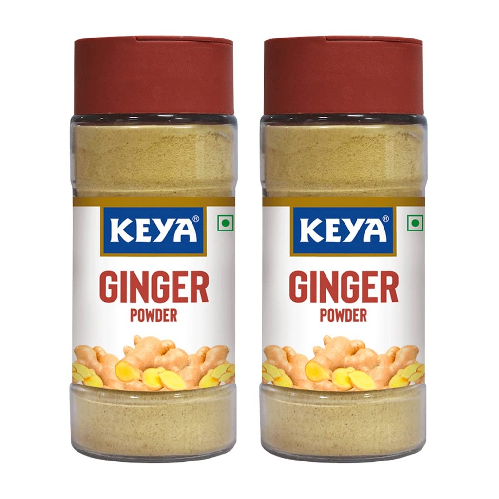 Keya Ginger Powder 40g | All-Natural and Dried |Instant ginger Powder | No Additives, Preservatives | Pack of 2