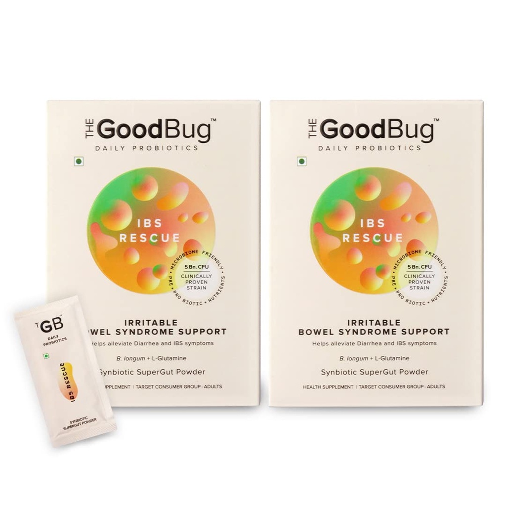 The Good Bug Ibs Rescue C Supergut Powder For Constipation Relief & Irritable Bowel Syndrome|Pre & Probiotic Supplement|5 Billion Cfu Of Clinically Proven Strains|30 Days Pack
