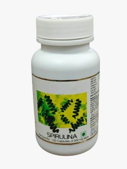 HERBALGLOBAL DxN Spirulina Capsules, 300 mg, 120 Count