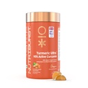 Nutriburst Turmeric Ultra Gummies with 95% Active Curcumin & Black Pepper | Anti-Inflammatory & Antioxidant | No-Added Sugar | Ginger Flavor | 100% Vegetarian | 60 Gummy