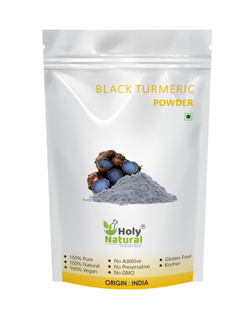 Holy Natural Black Turmeric Powder - 100 GM | Curcuma Caesia (Kali Haldi) | Pure, Natural & Dried Root Powder