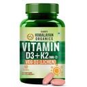 Vlado's Himalayan Organics Vitamin D3 K2 Tablets 600 IU with K2 MK7 55 mcg | Lichen Source Plant Based Vitamin D3 Supplement | Supports Bone Health, Calcium Absorption, Heart Health & Immunity | 60 Veg Tablets