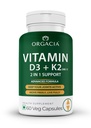 Vitamin D3 + K2 (MK-7) Supplement | Supports Bone, Heart & Immune Health | 600 IU Plant-Based Lichen Vitamin D3 + K2 | 100% Veg for Men & Women – 60 Capsules