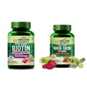 Vlado's Himalayan Organics Plant Based Biotin 10000mcg + Hair Wellness Supplement with B Vitamins, Vitamin C & D3 | Biotin, Hair, Skin & Nail Support | Veg Supplement Combo
