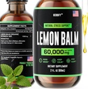 HERBIFY Lemon Balm Tincture - Melissa Officinalis Leaf Liquid Extract - Brain Support and Mood Boost - Lemon Balm Drops for Immune & Cognitive Support - 30 Days Supply - 2 Fl oz