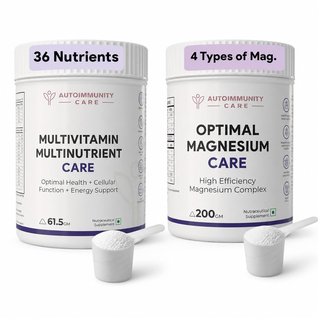 Autoimmunity Care Optimal Magnesium Care and Autoimmunity Care Multivitamin Multi Nutrient Care Bundle