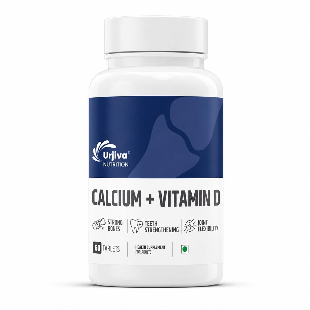 Calcium + Vitamin D Tablets | 60 Tablets | For Bones, Joints & Muscle Care | Supports Immunity | Daily Mineral Blend for Strong Bones & Overall Wellness
