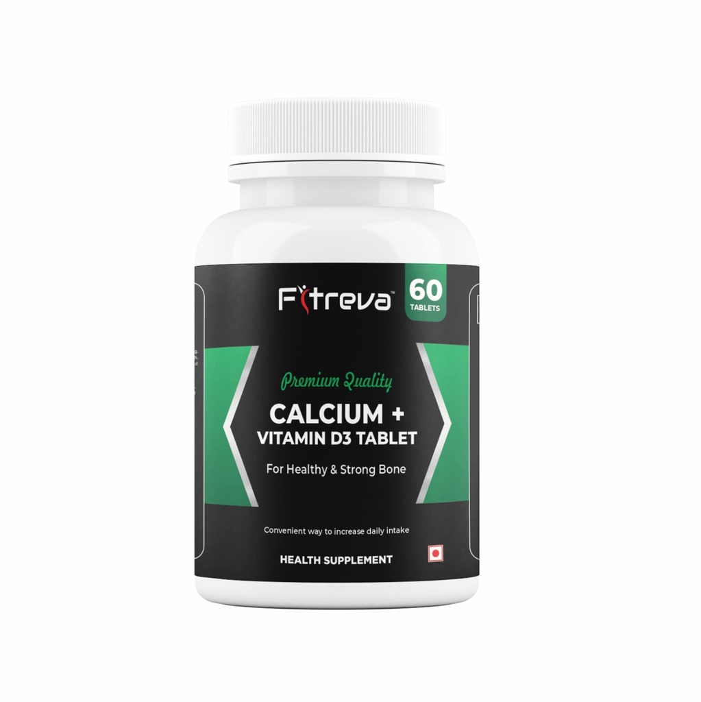 Calcium+ Vitamin D3 Tablets for Healthy and Strong Bone - 60 Coated Tablets