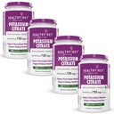 HealthyHey Nutrition Potassium Citrate 730mg - 120 Vegetable Capsules - Pack of 4