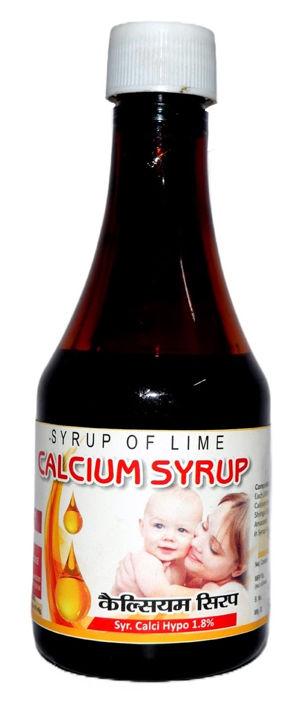 Calcium Syrup I Syrup of Lime I Ayurvedic Medicine | Pack of 3 X 200 ml.