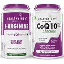 HealthyHey Nutrition L-Arginine 120 capsules & CoQ 10 125mg 60 capsules