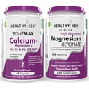 HealthyHey Nutrition Bonemax 60 capsules & magnesium glycinate 120