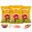 Snaaqz Himalayan Pink Salt Makhana | Guilt-Free, Low Calorie & High Protein | Perfect for Evening Hunger | Roasted Fox Nuts Pack Of 3(30gm Per Pack)