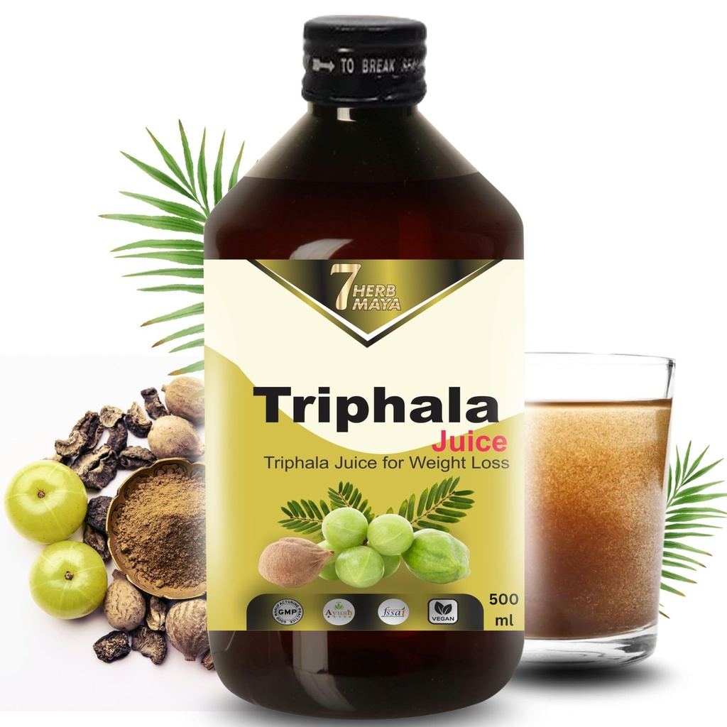 Triphala Juice | Cold-Pressed Amla, Harad & Baheda | No Added Sugar | Ayurvedic Herbal Drink | Natural Gut Cleanse & Daily Wellness Support (500 Ml, Triphala Juice)
