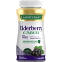 Nature's Bounty Elderberry Gummies, Dietary Supplement, Supports Immune Health, Contains Vitamin A, C, D, E and Zinc, 100 mg, 120 Gummies