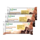 Hampa Hemp protein Bar 50g | Dark Chocolate Flavour | 10g Plant Protein | No Whey, Vegan Friendly | No Added Sugar, Sweetened with Dates | Anytime Snack with Edestine Protein | Pack of 3