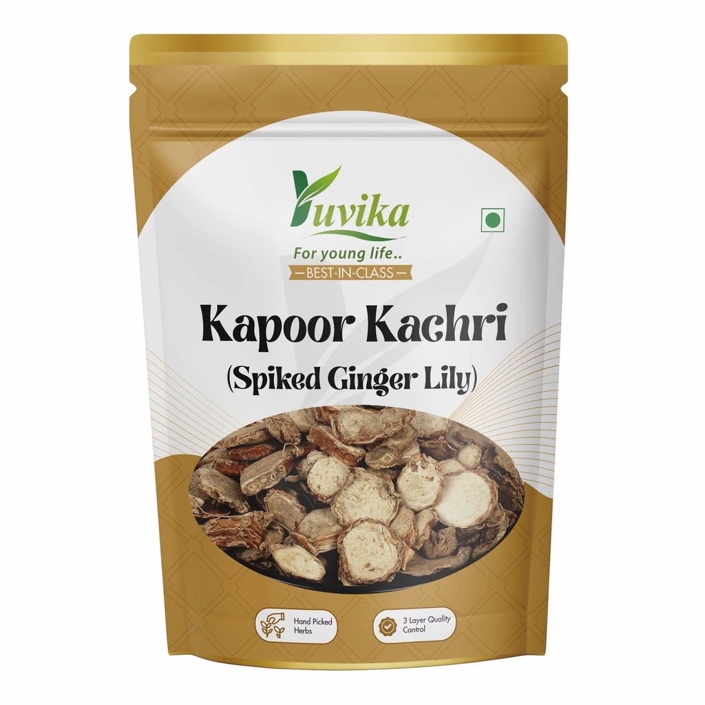 YUVIKA Kapoor Kachri - Kapur Kachri - Ekangi - Hedychium Spicatum - Spiked Ginger Lily 200 Grams