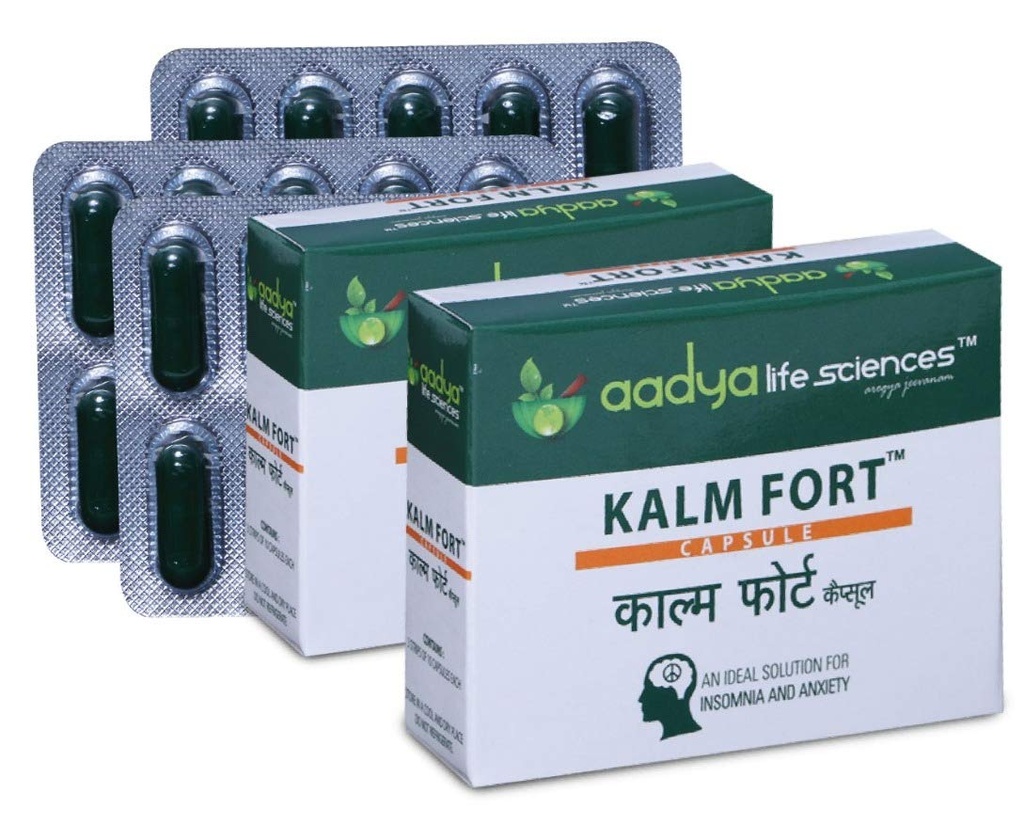 Kalm Fort – 60 Capsules- Pack of 2 (2x3x10)