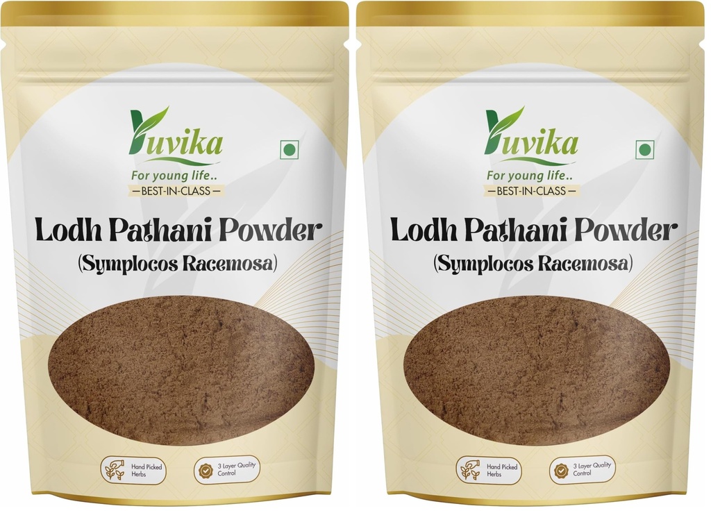YUVIKA Lodh Pathani Powder - Symplocos Racemosa 400 Grams (Pack of 2)