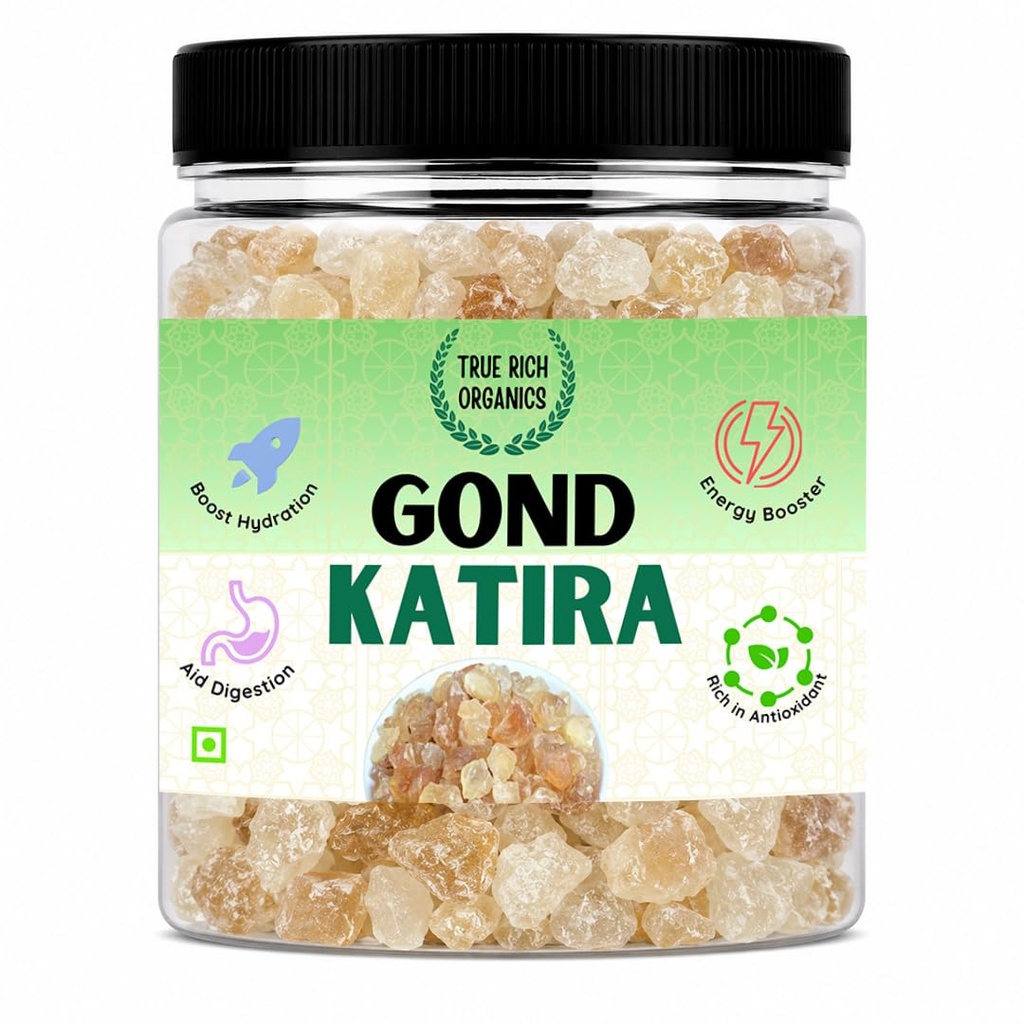 True Rich Organics Gond Katira 150G | Tragacanth Gum | Cooling Ingredient | Premium Edible Gum | Premium Quality