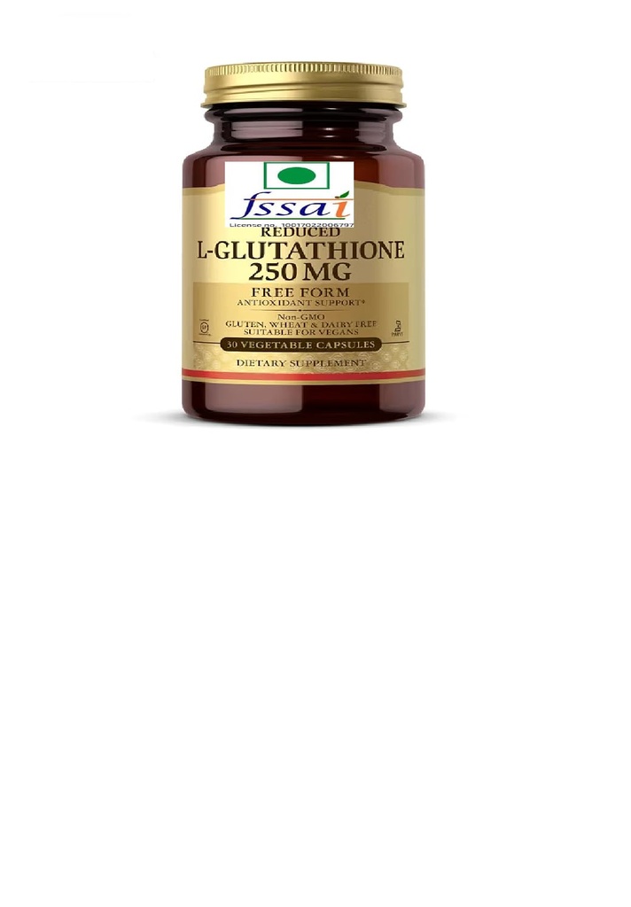 Mukhiya Reduced L-Glutathione 250mg Free Form Capsules