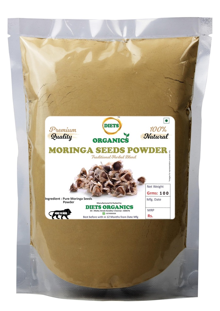 DIETS ORGANICS Murungai keerai seeds powder/Natural Moringa seeds/Moringa seeds powder/DRUMSTICK seeds raw -100 Gms