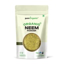 Pure Organio Organic Neem Powder | Azadirachta Indica | Vembu/Veppa Powder India Organic NPOP Certified (100 Gm)