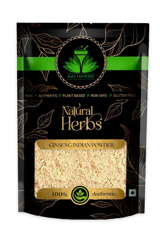 SAI HERBS Ginseng Indian Powder | Indian Ginseng Root | Pure & Natural | 100g