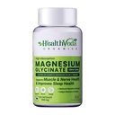Health Veda Organics Magnesium Glycinate Supplement 550 mg | 60 Veg Capsules for All Adults | Supports Sleep, Relaxation & Muscle Recovery