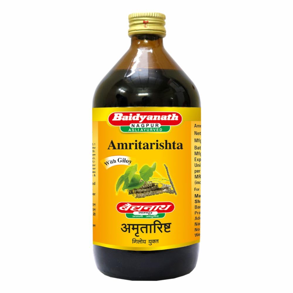 Baidyanath Asli Ayurved Amritarishta - 450 ml | Helps to Boost Immunity, vitality, strength