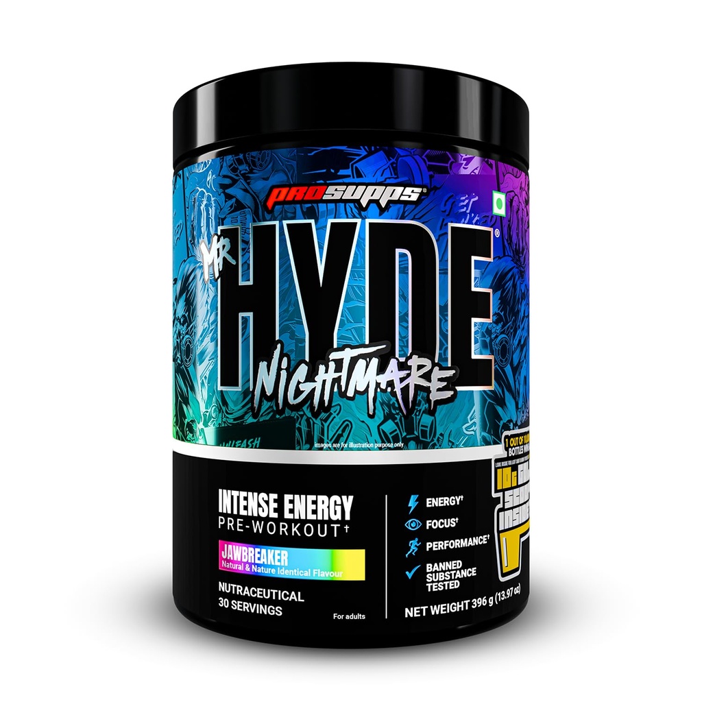 ProSupps Hyde Nightmare Jawbreaker Pre Workout Powder, 30 Servings