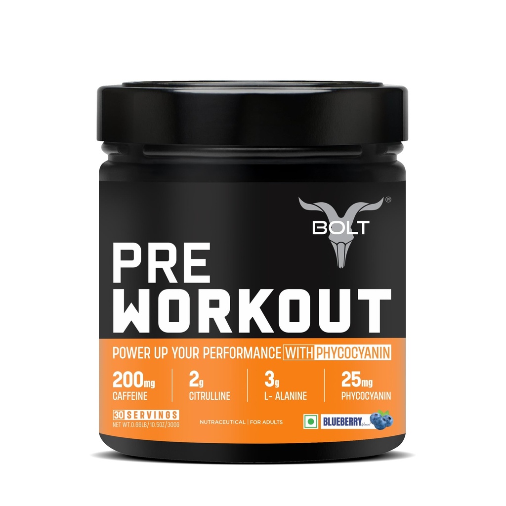 Bolt Pre Workout Supplement | Blue Berry Blast