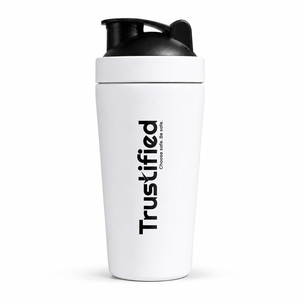Stainless Steel Shaker Bottle 700ml, White