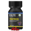 INLIFE Testroid Testosterone Support, Tribulus Ashwagandha, 60 Capsules